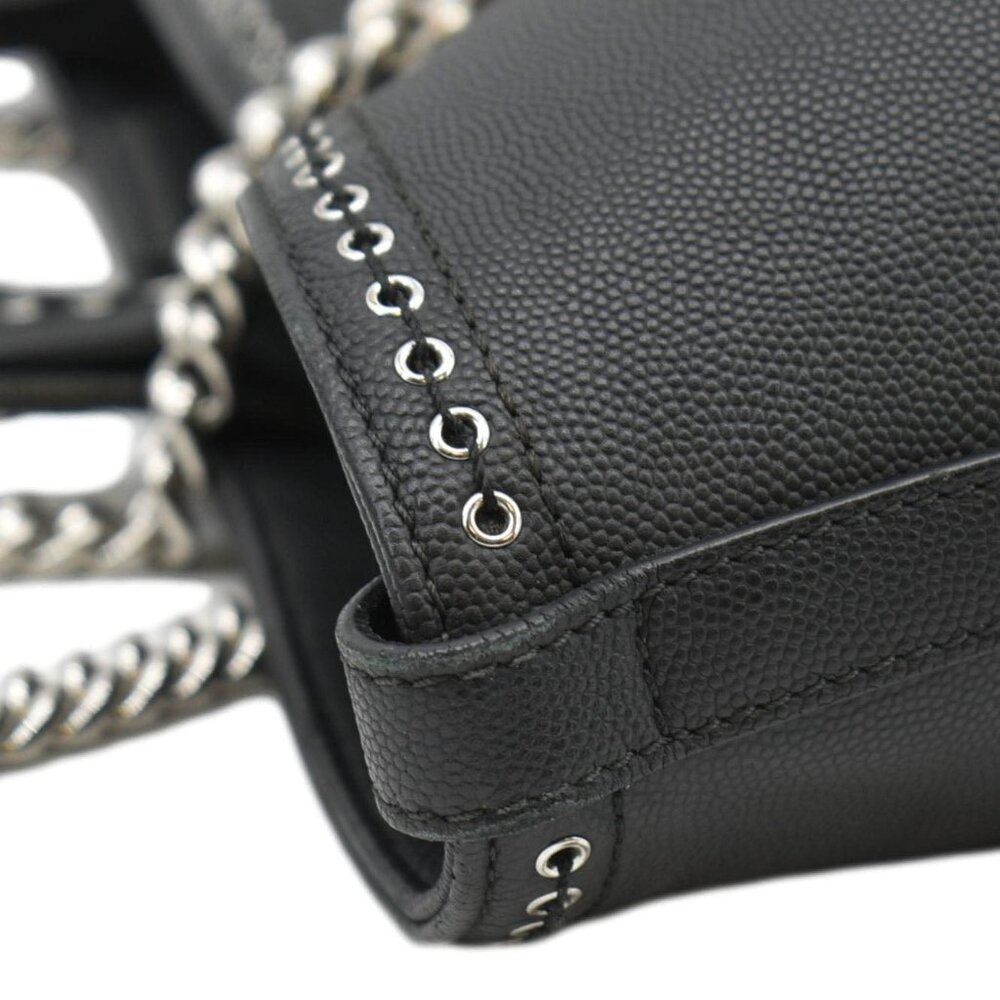 CHANEL  Coco Eyelets Large Leather Shopping Tote Shoulder Black - Picture 6 of 16